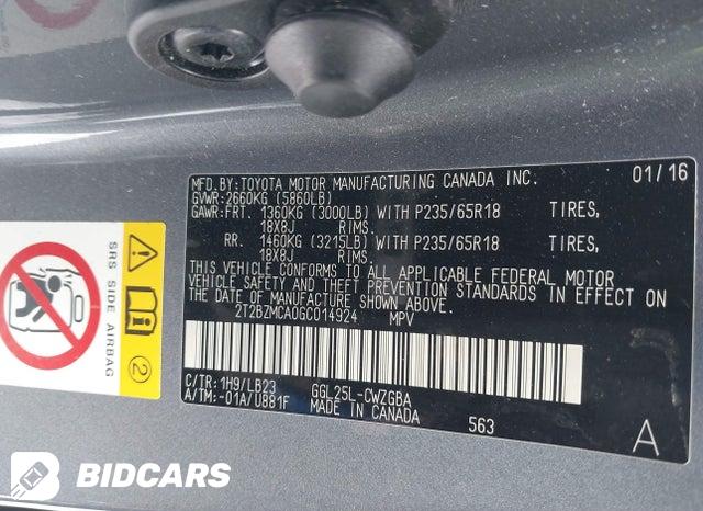2T2BZMCA0GC014924 2016 Lexus RX photo no. 9