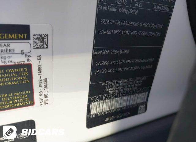 SALWR2RV4JA194496 2018 Land Rover Range Rover photo no. 9