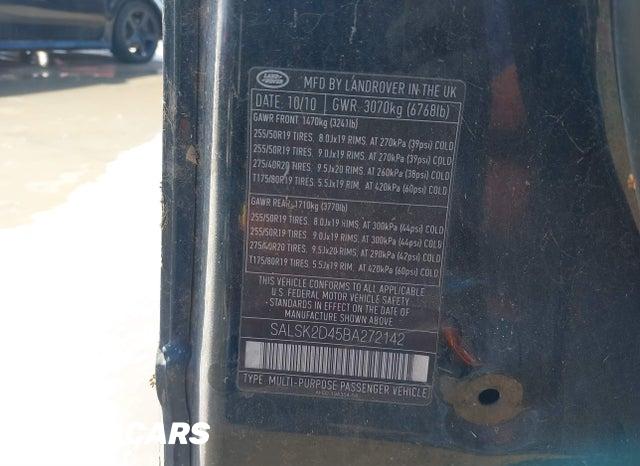 SALSK2D45BA272142 2011 Land Rover Range Rover photo no. 9