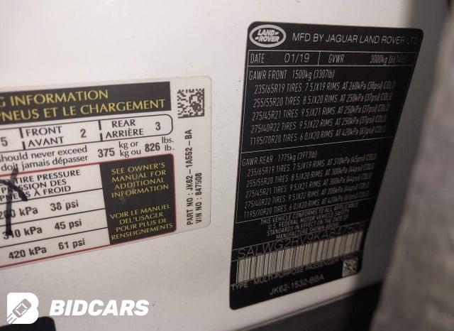2019 Land Rover Range Rover — VIN SALWG2RV9KA847508, şəkil 9