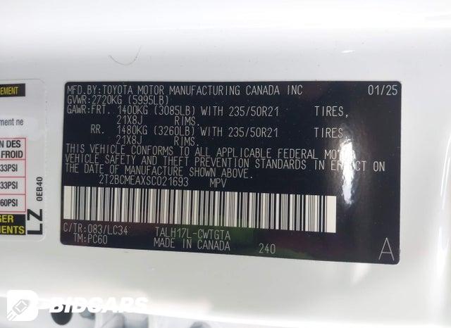 2T2BCMEAXSC021693 2025 Lexus RX 500H photo no. 9