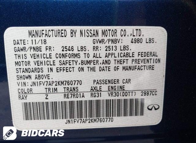 JN1FV7AP2KM760770 2019 Infiniti Q50 photo no. 9