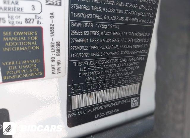 SALGS5SE3LA569298 2020 Land Rover Range Rover photo no. 9