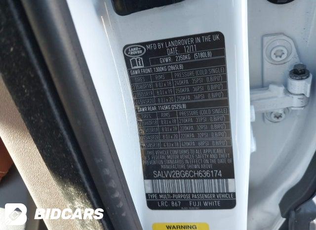 SALVV2BG6CH636174 2012 Land Rover Range Rover photo no. 9