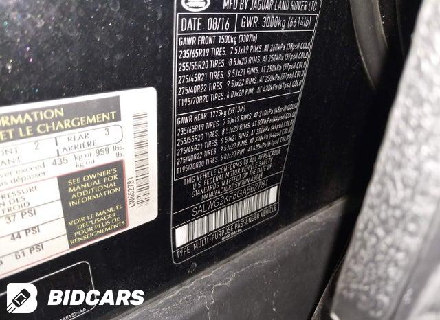 SALWG2KF8GA662781 2016 Land Rover Range Rover photo no. 9