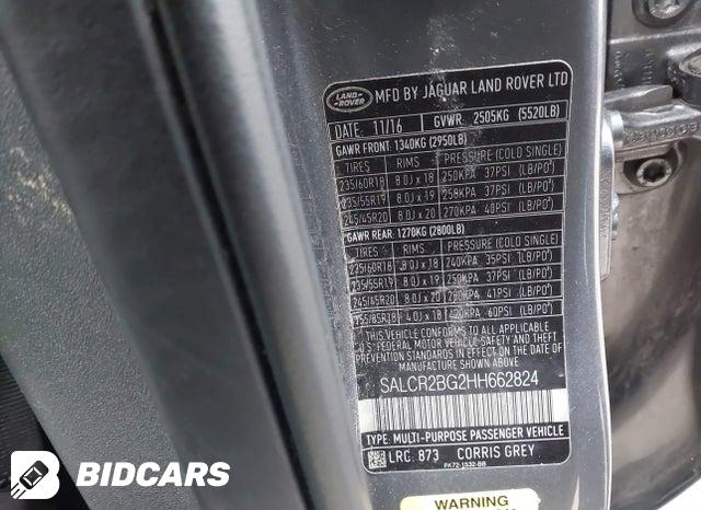 SALCR2BG2HH662824 2017 Land Rover Discovery photo no. 9
