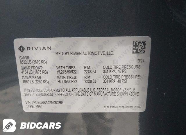 7PDSGBBA0SN060364 2025 Rivian R1S photo no. 9