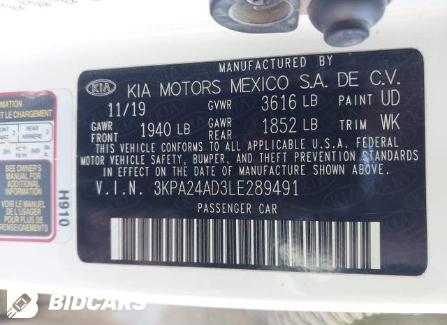 3KPA24AD3LE289491 2020 KIA Rio photo no. 9