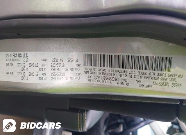 1C4PJLAB5HW623961 2017 Jeep Cherokee photo no. 9
