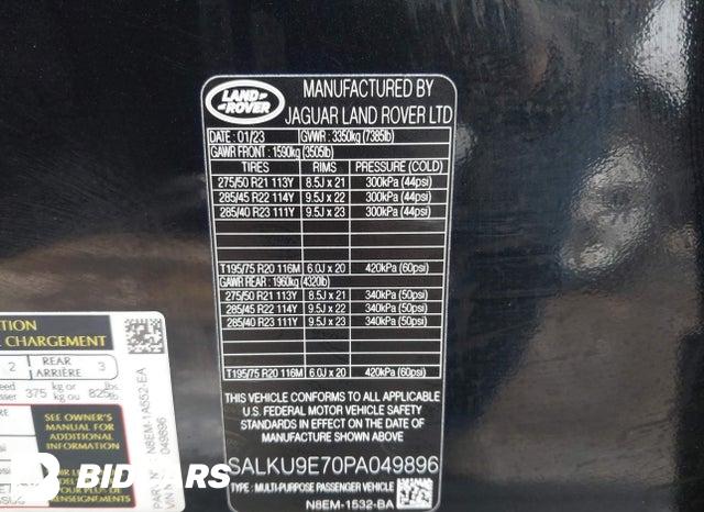 SALKU9E70PA049896 2023 Land Rover Range Rover photo no. 9