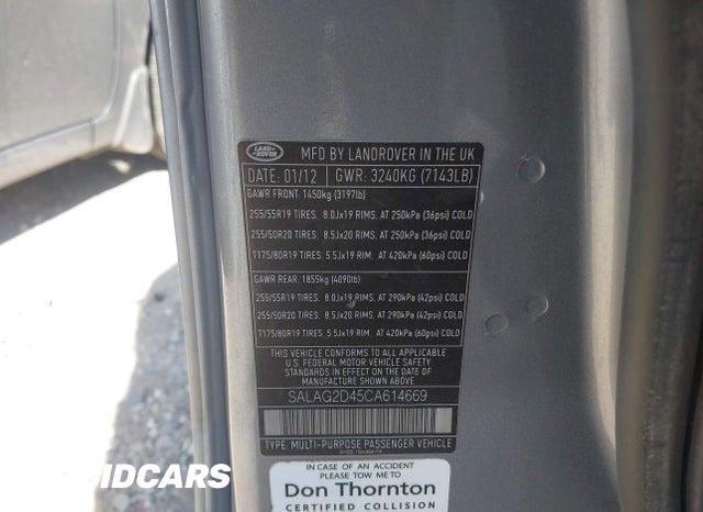 SALAG2D45CA614669 2012 Land Rover LR4 photo no. 9