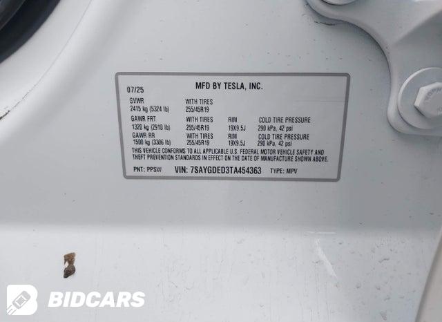 2026 Tesla MODEL Y — VIN 7SAYGDED3TA454363, şəkil 8