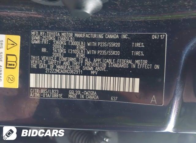 2017 Lexus RX — VIN 2T2ZZMCA0HC062911, şəkil 9