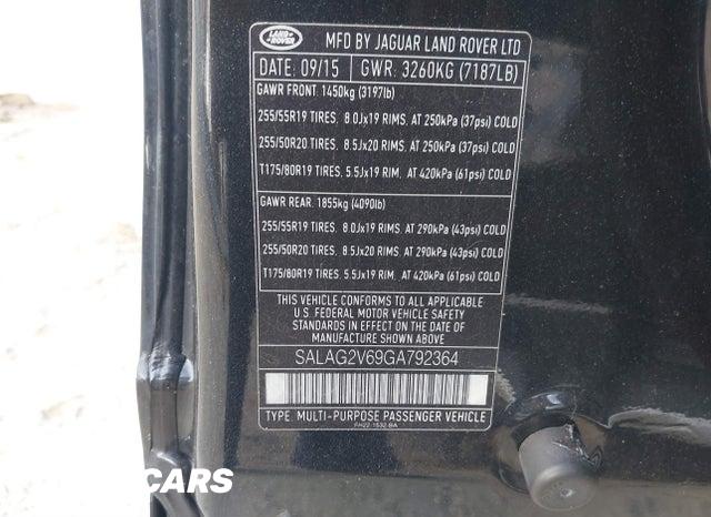 2016 Land Rover LR4 — VIN SALAG2V69GA792364, şəkil 9