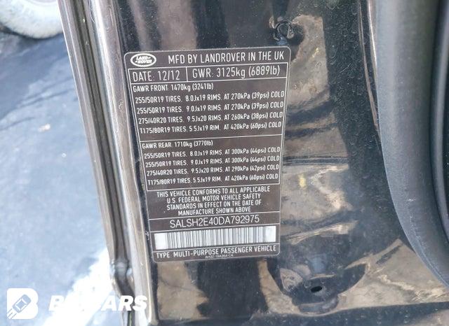 SALSH2E40DA792975 2013 Land Rover Range Rover photo no. 9