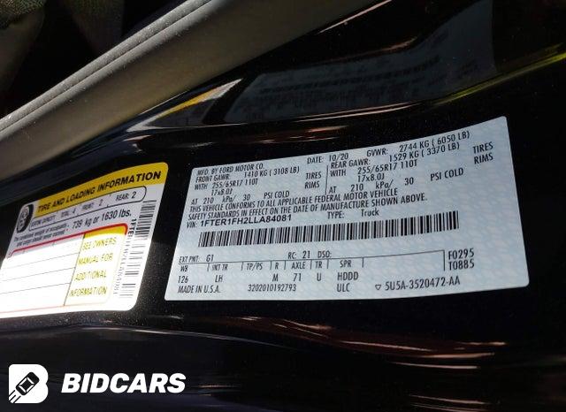 2020 Ford Ranger — VIN 1FTER1FH2LLA84081, фото 9