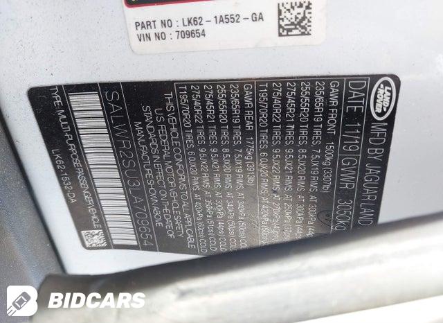 SALWR2SU3LA709654 2020 Land Rover Range Rover photo no. 9