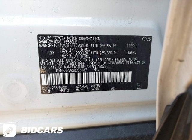 JTMFB3FV9SD276147 2025 Toyota Rav4 Plug-In Hybrid photo no. 9