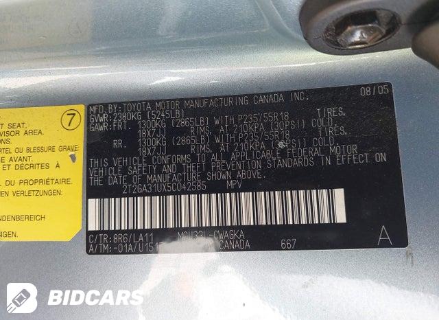 2T2GA31UX5C042585 2005 Lexus RX photo no. 9