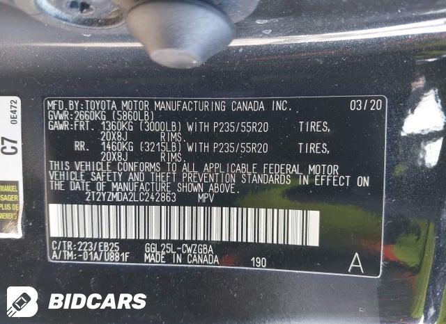 2T2YZMDA2LC242863 2020 Lexus RX photo no. 9