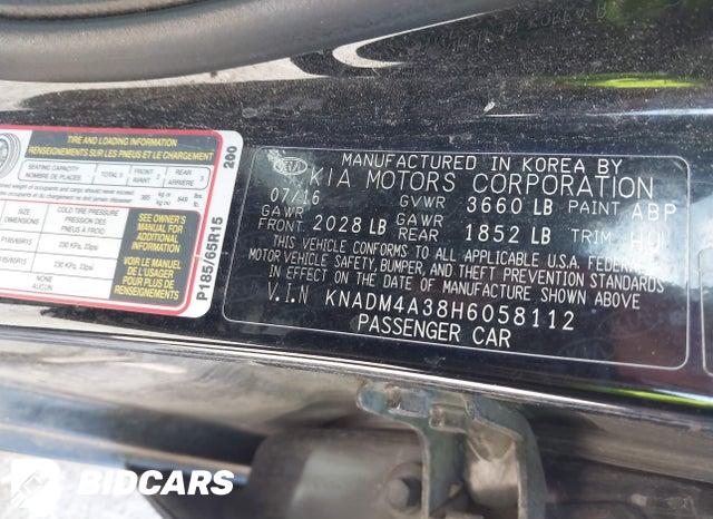 KNADM4A38H6058112 2017 KIA Rio photo no. 9