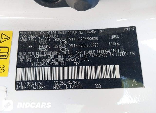 2T2BZMCA9HC081331 2017 Lexus RX photo no. 9