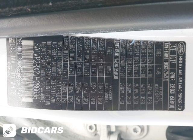 SALVP2RX2JH286636 2018 Land Rover Range Rover photo no. 9