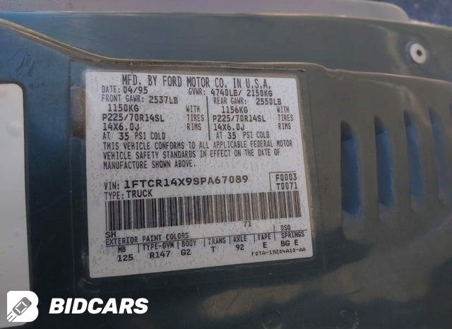 1FTCR14X9SPA67089 1995 Ford Ranger photo no. 9