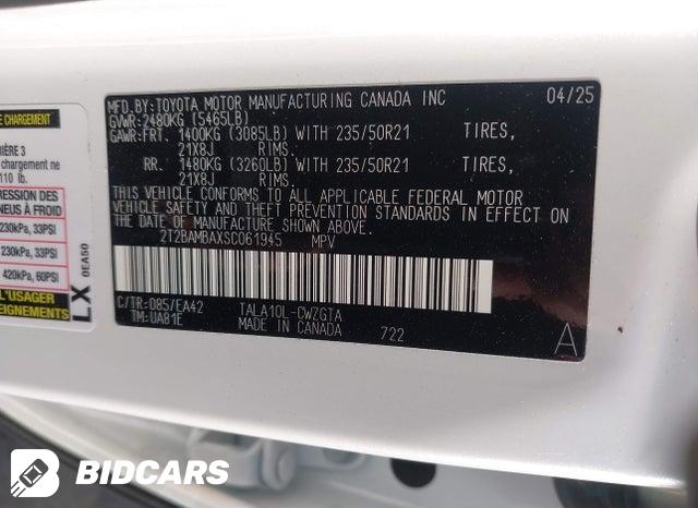 2T2BAMBAXSC061945 2025 Lexus RX photo no. 9