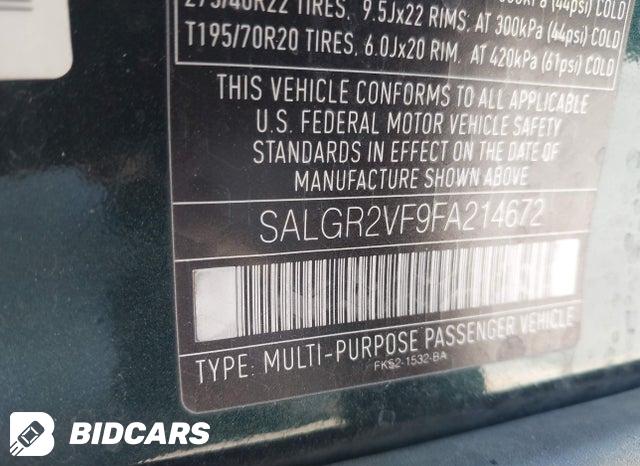 SALGR2VF9FA214672 2015 Land Rover Range Rover photo no. 9