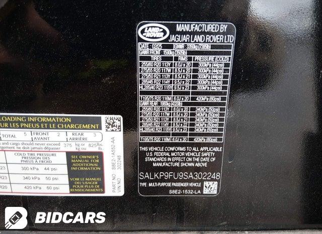 SALKP9FU9SA302248 2025 Land Rover Range Rover photo no. 9