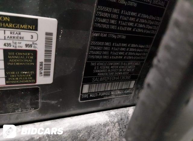 SALWR2FE0HA136366 2017 Land Rover Range Rover photo no. 9