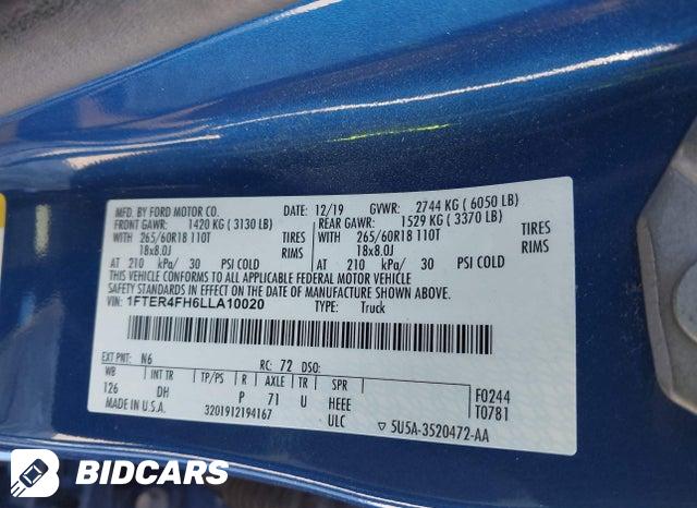 1FTER4FH6LLA10020 2020 Ford Ranger photo no. 9
