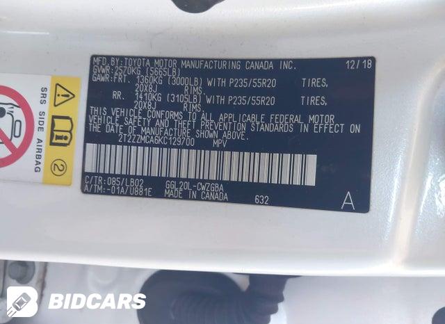 2T2ZZMCA6KC129700 2019 Lexus RX photo no. 9