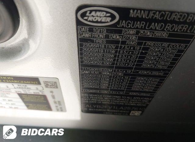 SALYB2FV1LA257610 2020 Land Rover Range Rover photo no. 9