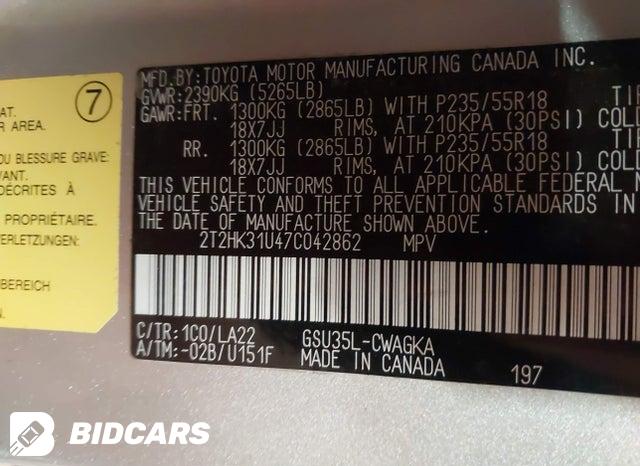 2T2HK31U47C042862 2007 Lexus RX photo no. 9