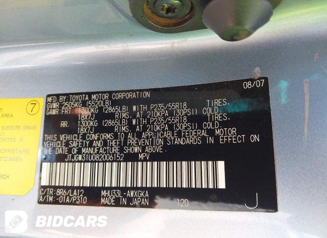 JTJGW31U082006152 2008 Lexus RX photo no. 9
