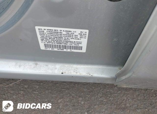 5FPYK1F74EB011994 2014 Honda Ridgeline photo no. 9