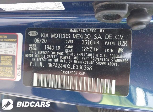 3KPA24ADXLE336368 2020 KIA Rio photo no. 9