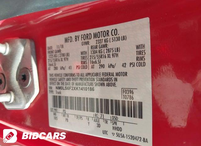 NM0LS6F2XK1410186 2019 Ford Transit photo no. 9