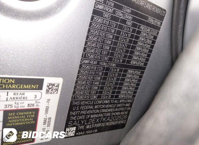 SALYL2EX7KA202528 2019 Land Rover Range Rover photo no. 9