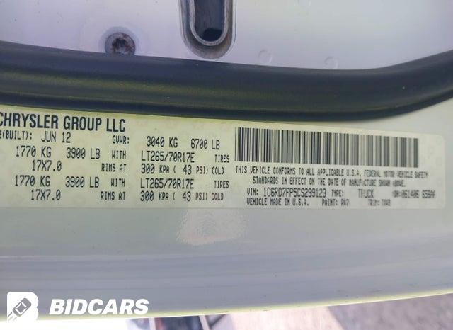 1C6RD7FP5CS299123 2012 RAM 1500 photo no. 9