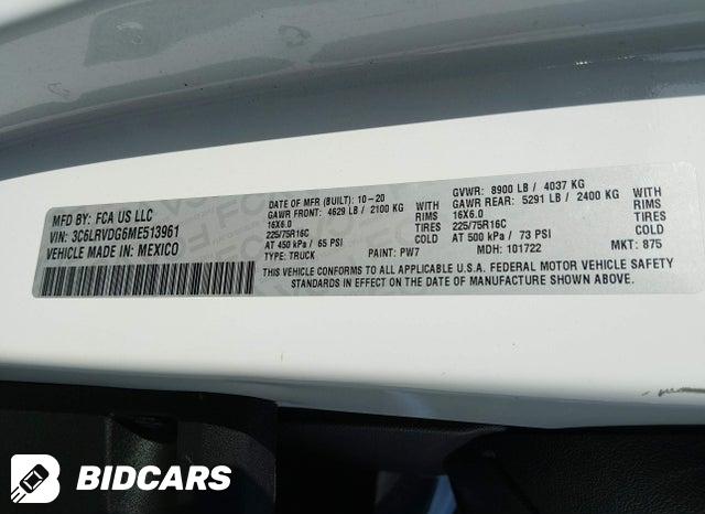 3C6LRVDG6ME513961 2021 RAM Promaster photo no. 9