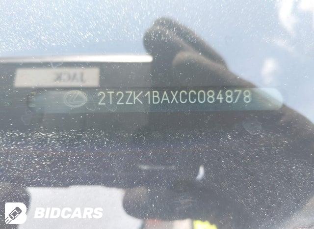2T2ZK1BAXCC084878 2012 Lexus RX photo no. 9