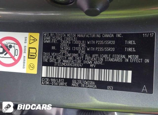 2T2ZZMCAXHC089047 2017 Lexus RX photo no. 9
