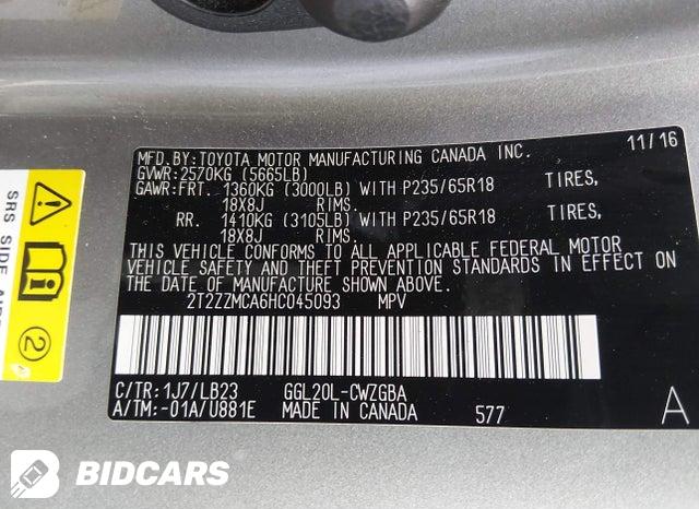 2T2ZZMCA6HC045093 2017 Lexus RX photo no. 9