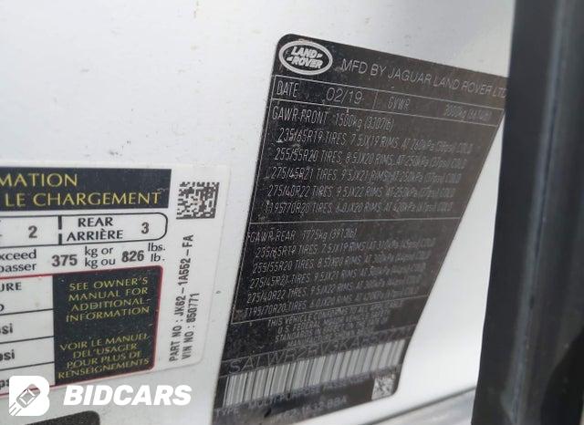 SALWR2RV3KA850771 2019 Land Rover Range Rover photo no. 9