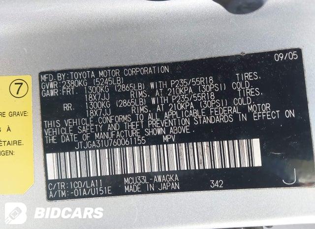JTJGA31U760061155 2006 Lexus RX photo no. 9