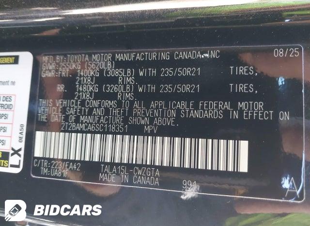 2T2BAMCA6SC118351 2025 Lexus RX photo no. 9