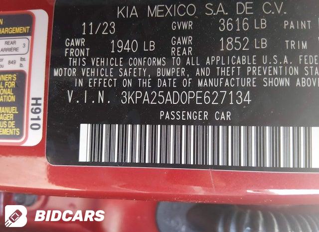 3KPA25AD0PE627134 2023 KIA Rio photo no. 9